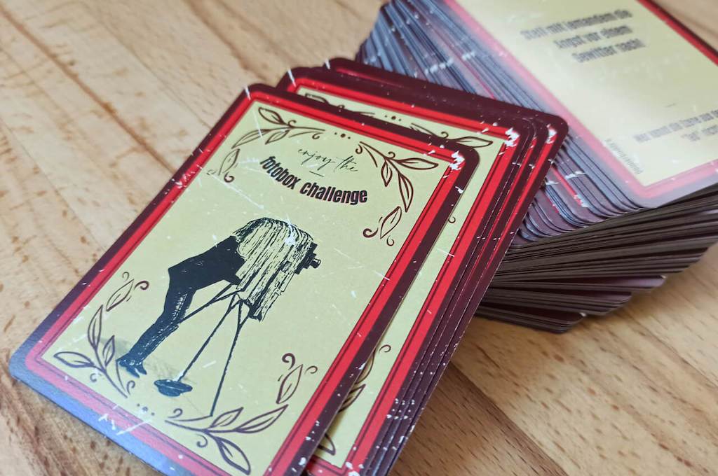 Kartenspiel von die-kompakte-vintagebox Vintage fotobox challenge